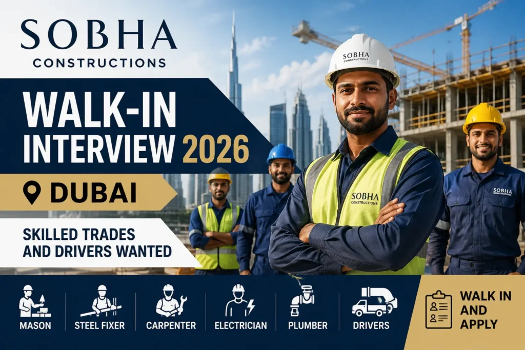 SOBHA Constructions Walk-In Interview